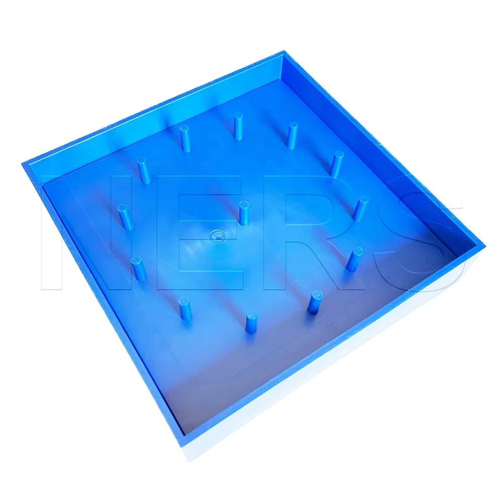 NERS Plastic Blue Geometry Square and Circle Pattern 5 x 5 Geoboard