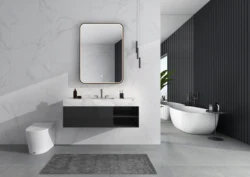 Aluminum Frame LED Backlit smart manufacture bathroom mirror lights vanity makeup mirror