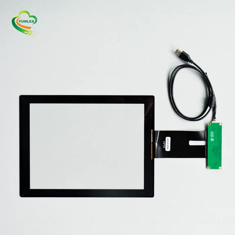 
Tempered glass usb EETI ILITEK PCAP 12.1' inch capacitive touch screen panel kits 