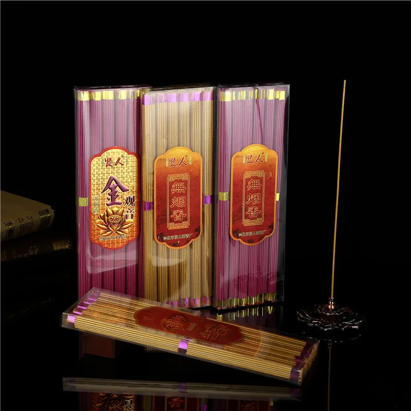 Manufacturer Supply Plastic Packaging Smokeless Incense Natural Agarwood Folk Crafts Zen Stick Incense