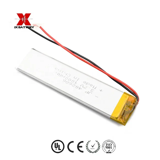 long cycle rechargeable battery 402686 3.7v 1000mah lithium polymer battery