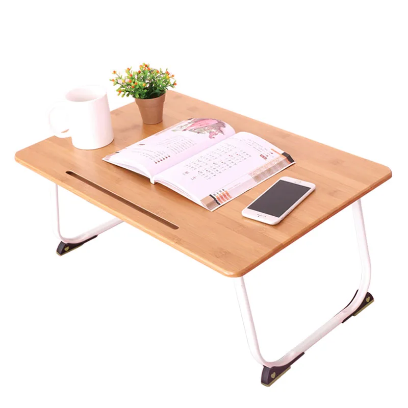 Bamboo Portable Laptop Desk Home Foldable Laptop Table Notebook Study Laptop Stand Desk for Bed & Sofa