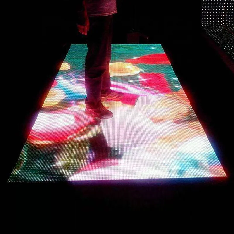 led Indoor Flexible Acrylic Radar Interactive Dance Floor 6.25mm LED Display Screens video floor