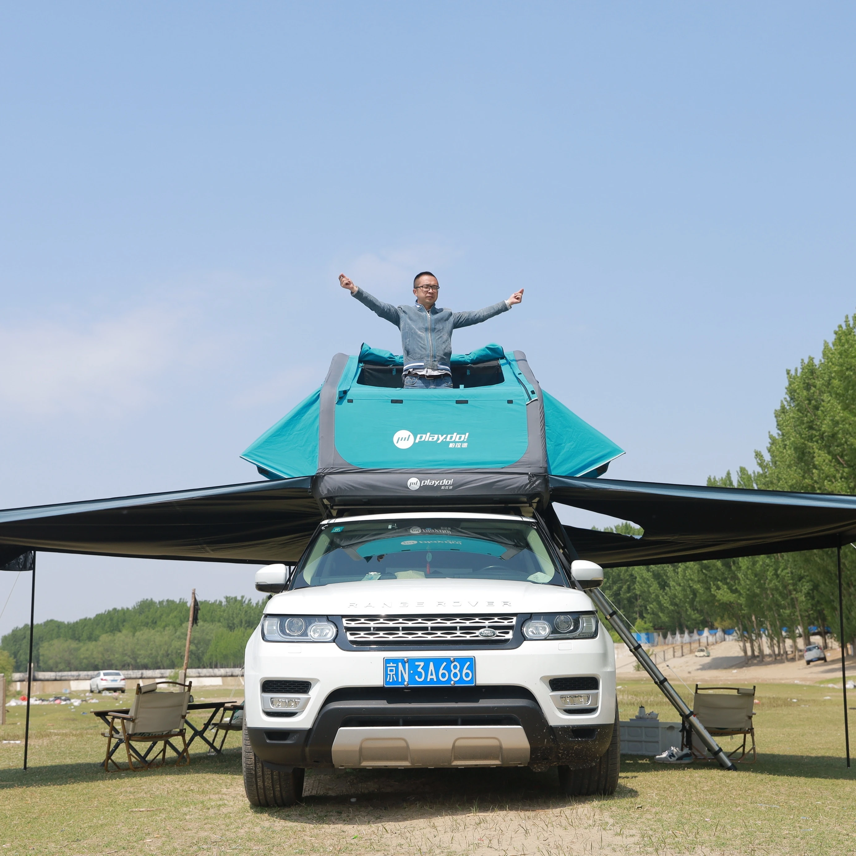 Roof top tent for sale Emergency Amphibious inflatable tent for camping ODM logo outdoor glamping tents for sale roofing top