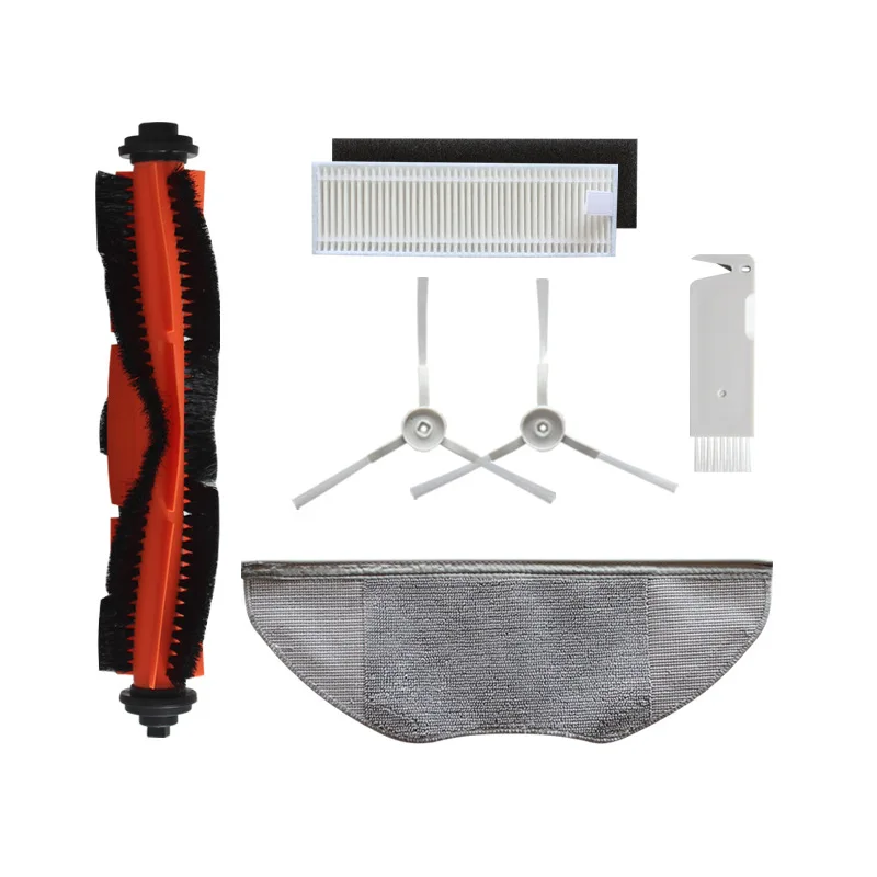 Запчасти для робота-пылесоса, основная роликовая боковая щетка, фильтр НЕРА, сменная ткань для швабры, подходит для Mijia G1