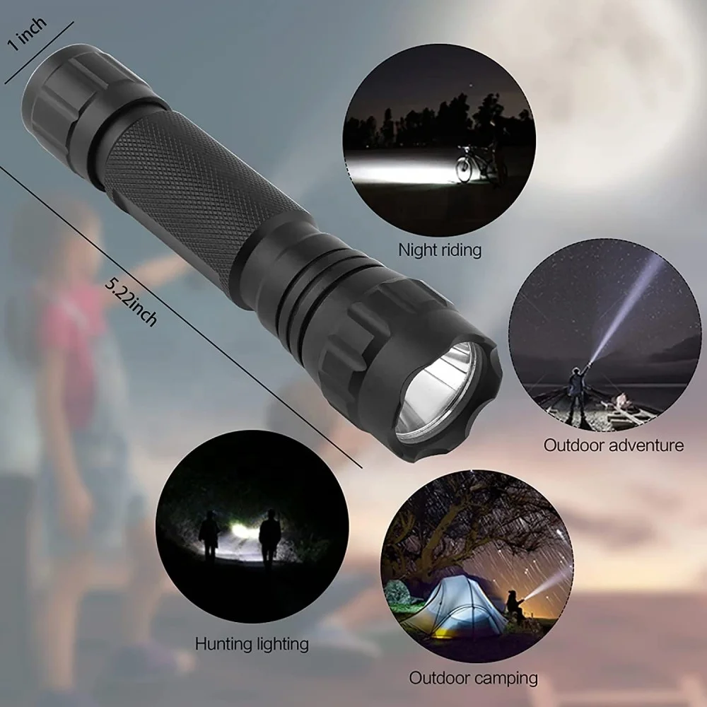 Waterproof Compact Powerful Emergency Flashlights LED Flashlights Single Mini Camping Flashlights for Outdoor Use