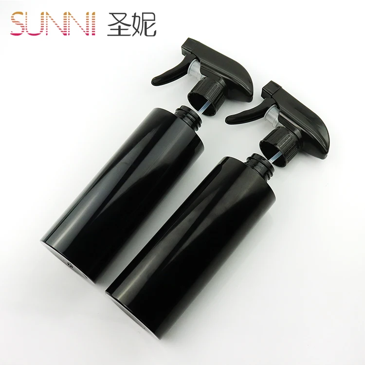 In Stock 400ml Cylinder Black Air Freshener Car Cleaning Plastic Mist Trigger Spray Bottle Sprayer Bottle