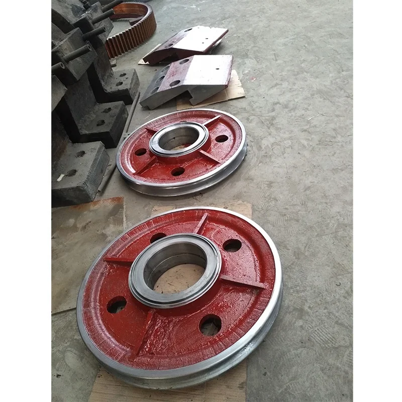 Custom oem large steel channel heavy duty large pulley