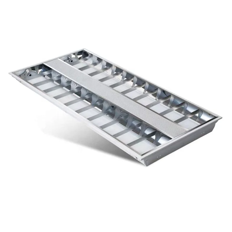 Easy Install 2ft grille light 30x60 300x600mm louver fitting grille lamp fluorescent light 9w 18w t8 emergency grill light