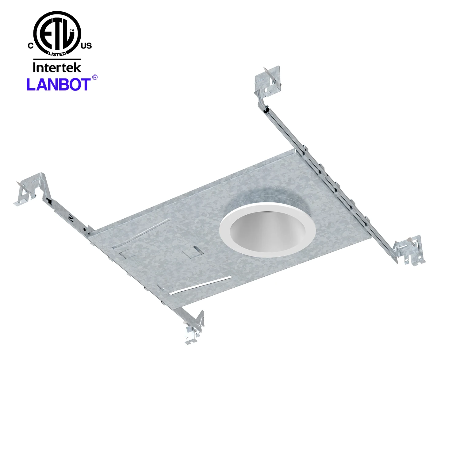Lanbot ETLWhite Waterproof IP65 Round led Recessed Ceiling Down Spot Lighting Commerical Downlight