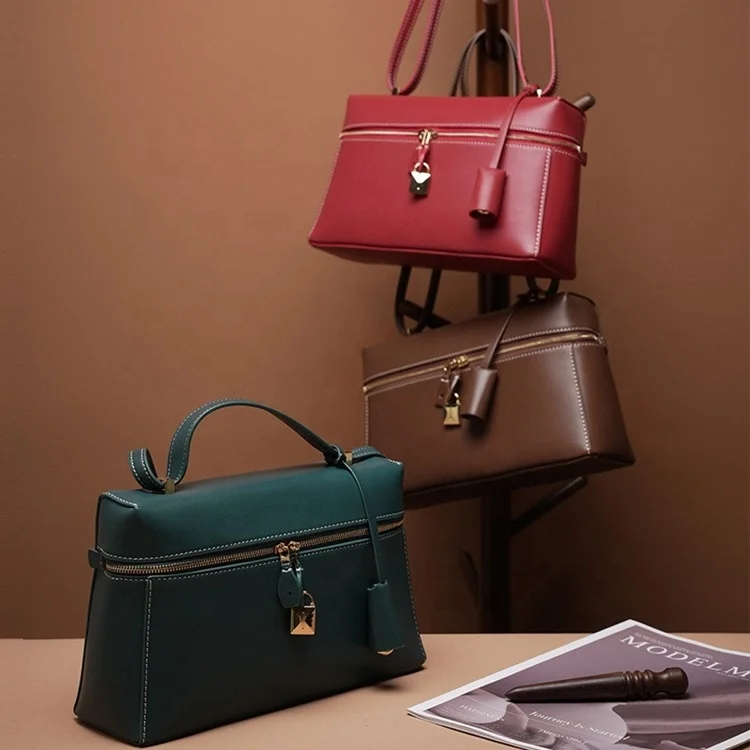 FSR171 2024 Trendy Brand Design Handbag For Women Luxury Lock Key Purse Bag High Quality Genuine Leather Shoulder Bag