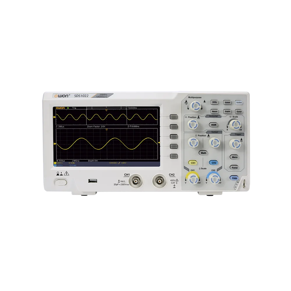 OWON SDS1000 2CH Series Super Economical Type Digital Oscilloscope