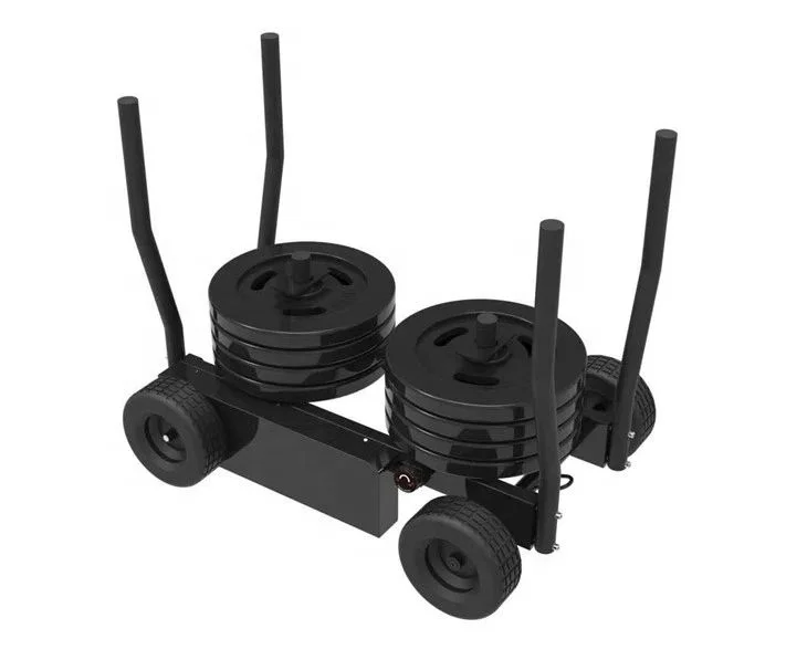 High Quality Indoor Gym Equipment Commercial power sled tank cross fit Pull and Push Power Training Tank Sled With Wheels
