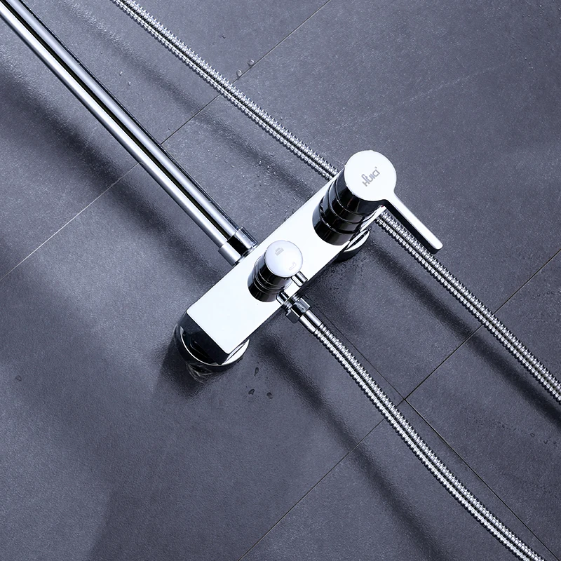 Modern style home improvement copper ceramic valve core rain shower surface installation
