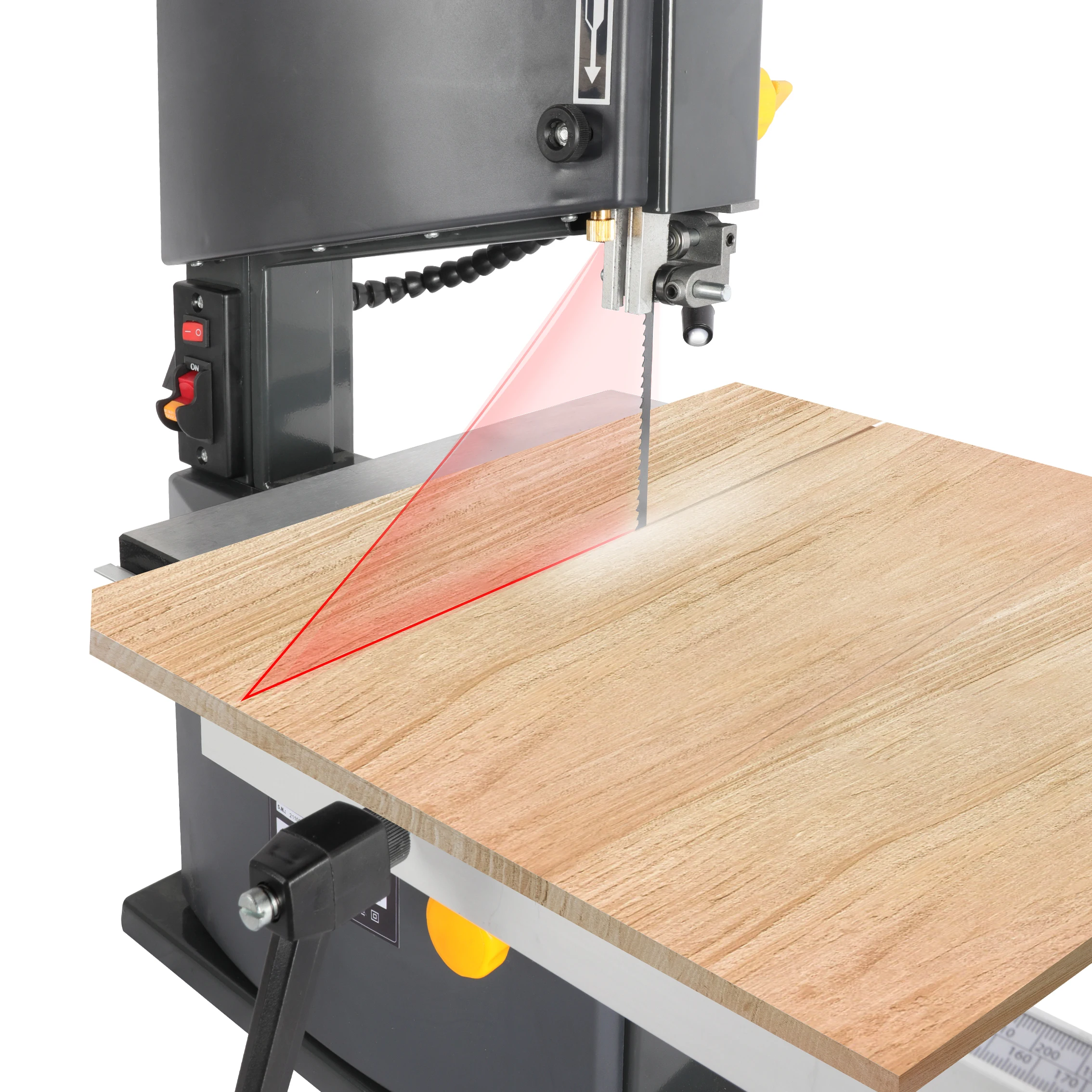 LUXTER 550W 9 inch Bench Industrial Band Saw with Working table Extension Machine log Wood Cutting Sawmill for wood