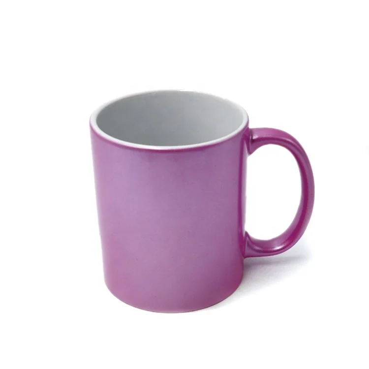 Pearly Lustre Sparkling Pink Silver Gold Sublimation Ceramic Mug
