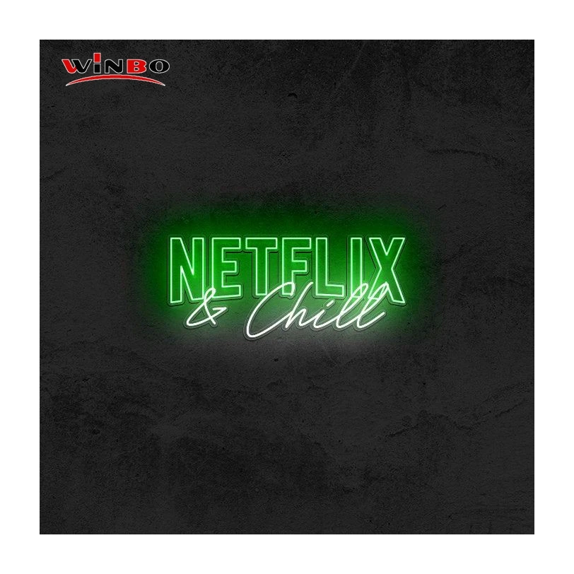 Winbo Wholesale diy neon light sign neon sign light wedding Wedding Decoration netflix and chill neon sign