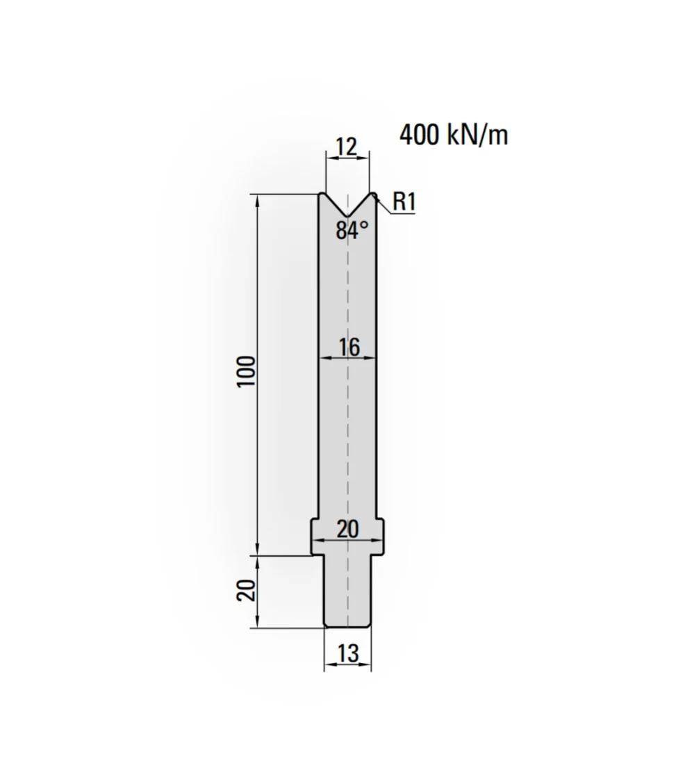 25.304 CNC press brake tooling  84 Dies,  Height = 100 mm  press brake tooling sheet metal bending WILA DIES