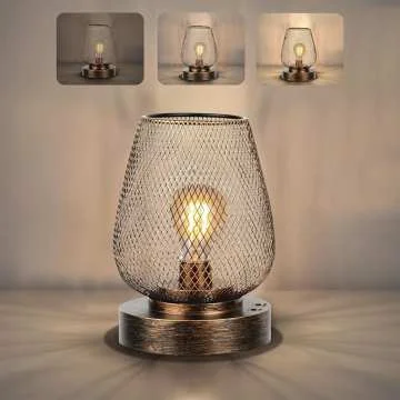 hot sale retro Lantern lamp Outdoor bedside reading usb charging Lantern Metal Cordless battery operated table lamp