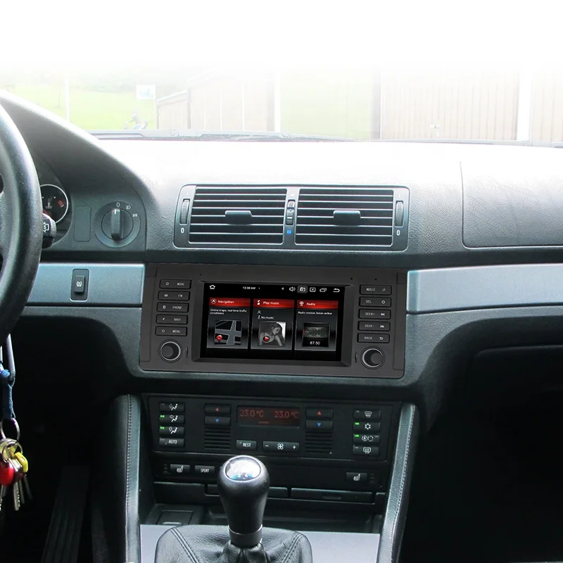 2din Android car radio  for BMW E39  7inch IPS Car GPS  support wifi AHD rear view camera built-in carplay module