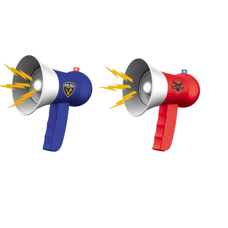 2023 new Plastic Kids Toy Pretend Play Set  Police Megaphone Trumpets megaphone toy for kids