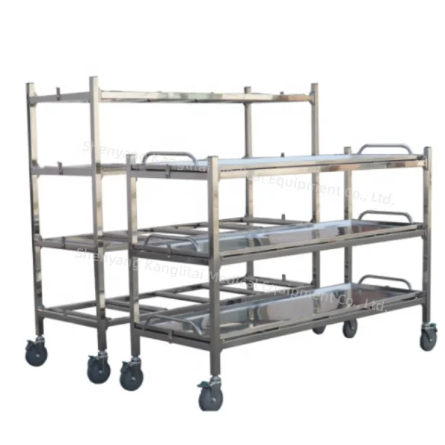 Mortuar 304 Stainless Steel Corpses storage Rack Shelf for Morgue price
