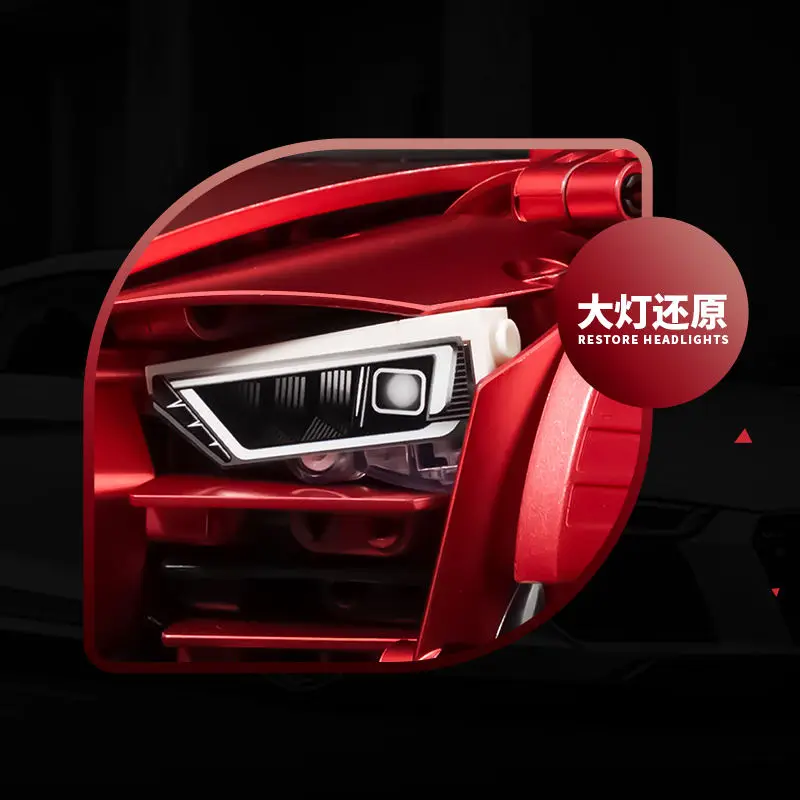 KBox 10516B Aodi R8 металлик RedSport Гоночный Автомобиль Блоки 2641 шт. технический Радиоуправляемый дрейф автомобиль Moc строительные блоки игрушки для детей
