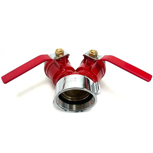 Fire Hydrant Water Splitter Wye Fire Hose Ball Valve