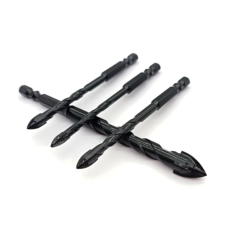 Hexagonal Tungsten Carbide Drill Bit Set Diamond Core Drill Bits for Glass Marble Creamic Tiles