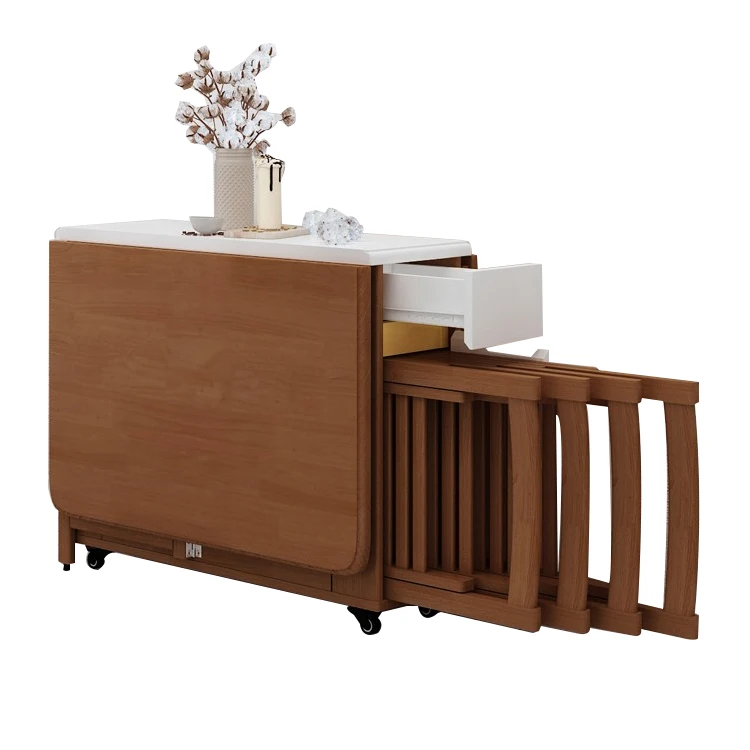 Dining room furniture new style wood dining table foldable sets