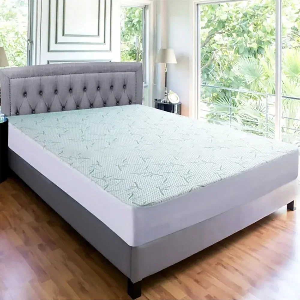 Wholesale Waterproof Mattress Cover Bamboo Washable Bed Bug Proof Hypoallergenic Mattress Protector