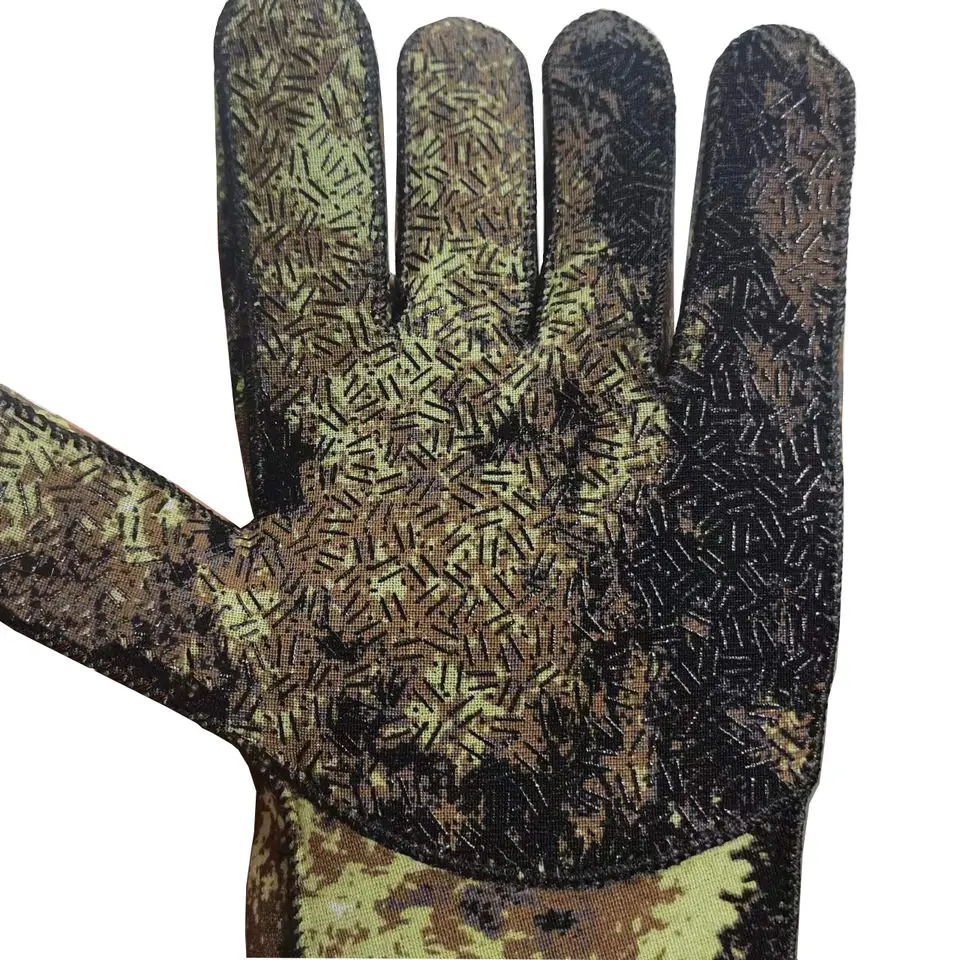 Neoprene Gloves,Camo Wetsuit Gloves Scuba Diving Gloves Warm Anti-Slip Puncture Resistant