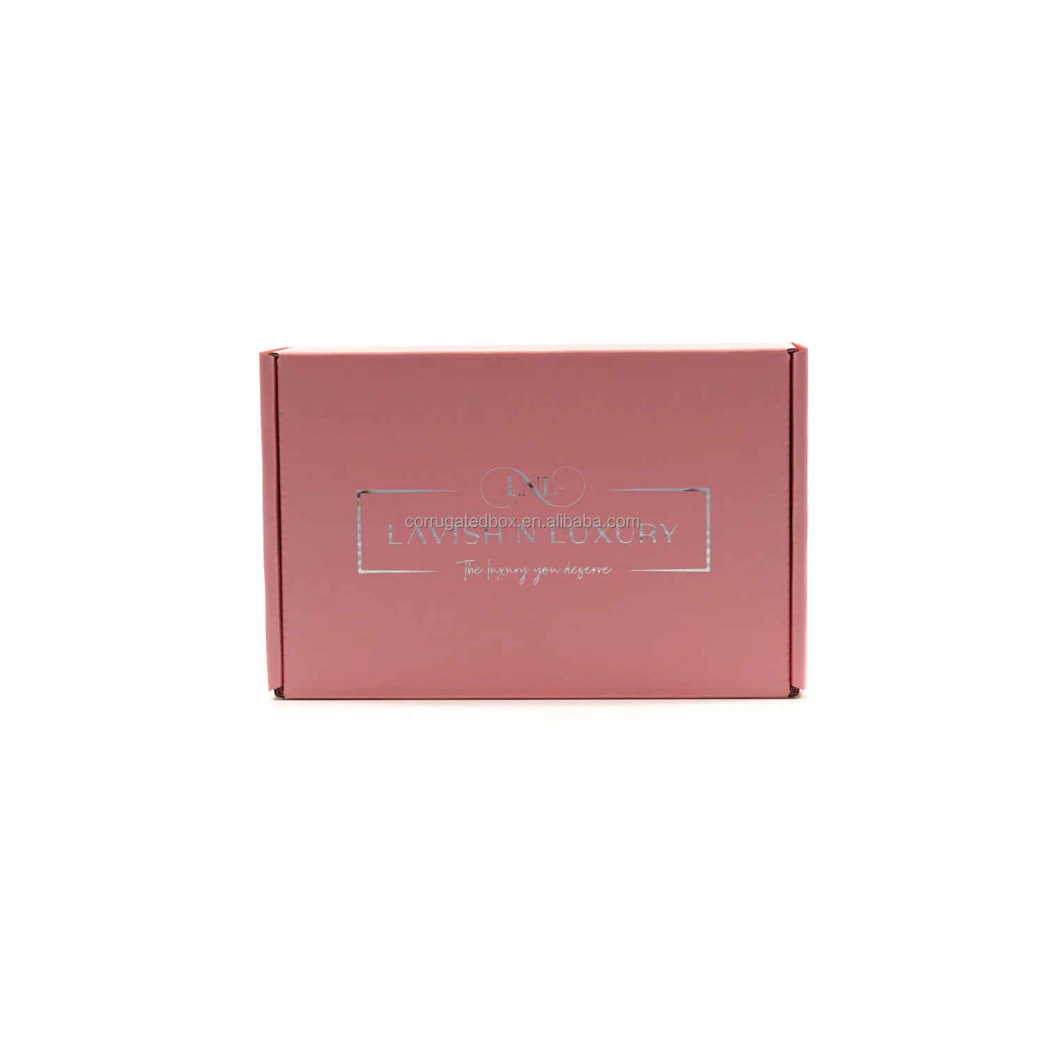 Pink Baked Food Box with White Logo