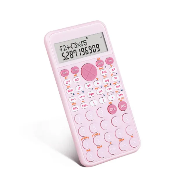 Chinese factory custom cute pink calculator student stationary calculation tool scientific calculator for middle school