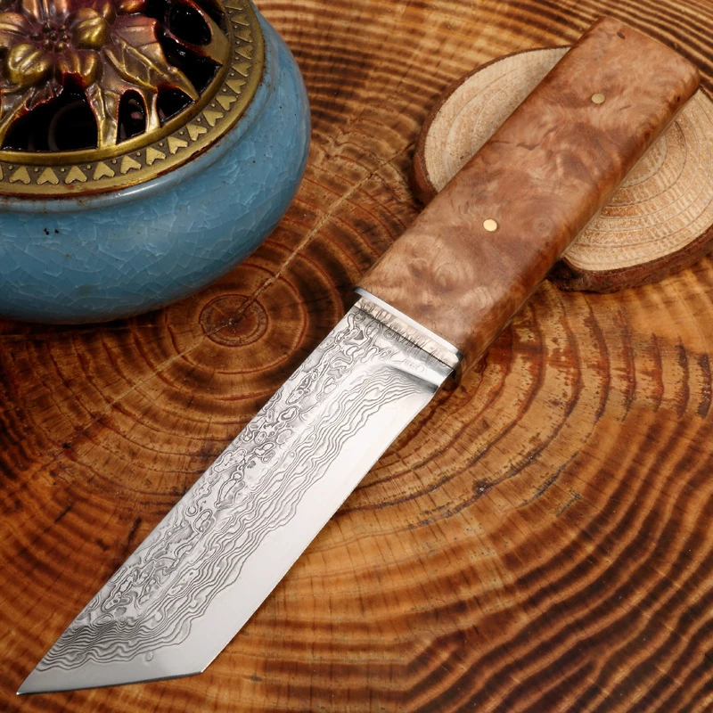 Wholesale OEM damascus steel knife for outdoor knife with camping knife
