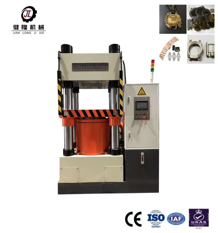 High sales volumelower cylinder type four-column hydraulic press badges and Medals Hardware parts mirror frame and photo fram