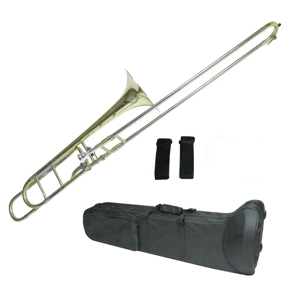 Accept OEM Cheap Bb/F Key Gold Tuning Slide Trombone JYTB506