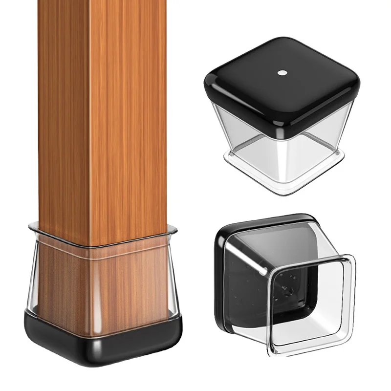 Chair Leg Sliders for Carpet, Round Chair Glides, PE Furniture Leg Protectors Caps, Carpet Protectors Table Feet Covers Cups