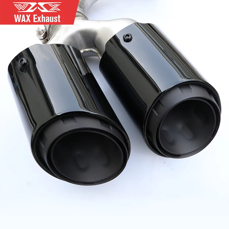 Stainless Steel Exhaust Pipes Muffler Carbon Fiber Tail Pipe For Porsche Cayenne 2018-2022 Quad-outlet Exhaust Tips