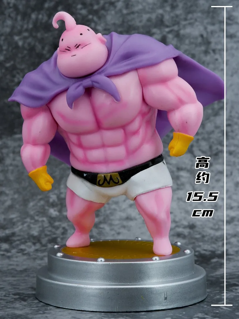 XR 15.5cm Anime Dbz Majin Buu Muscle Action Figure Pvc Goku Model Toy For Gifts