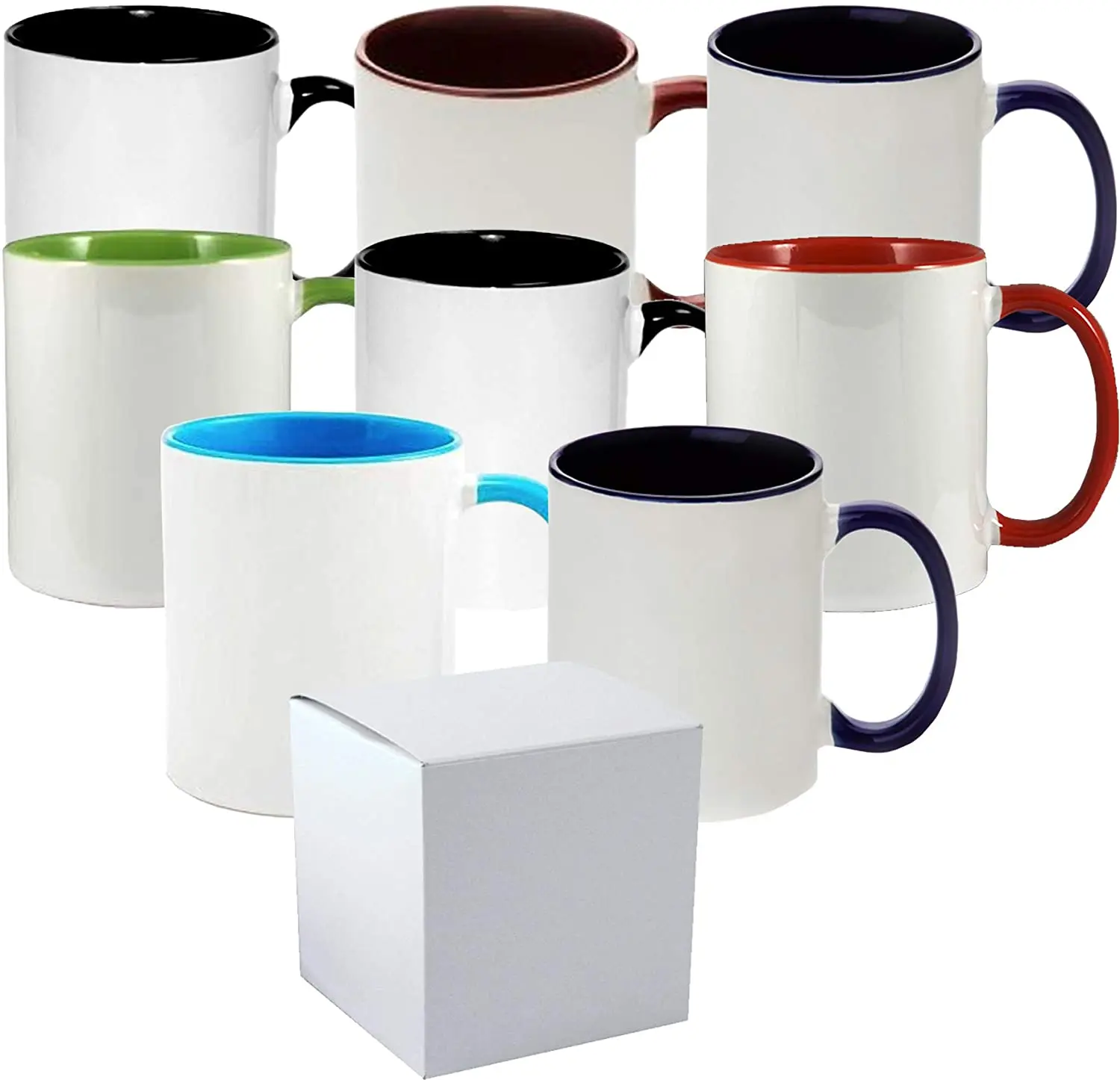 Cheap Custom Colour Glaze Inside Sublimation Ceramic Coffee Mug