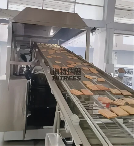 High Capacity  Soft Waffle Baking Equipment Soft Waffle Making Line Waffle Processing Line For Catering Industry