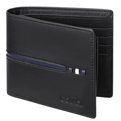 2022 Amazon Best Seller  Business Gifts  Genuine Leather Pocket Men ID Slim Card Holder Thin Wallet Rfid