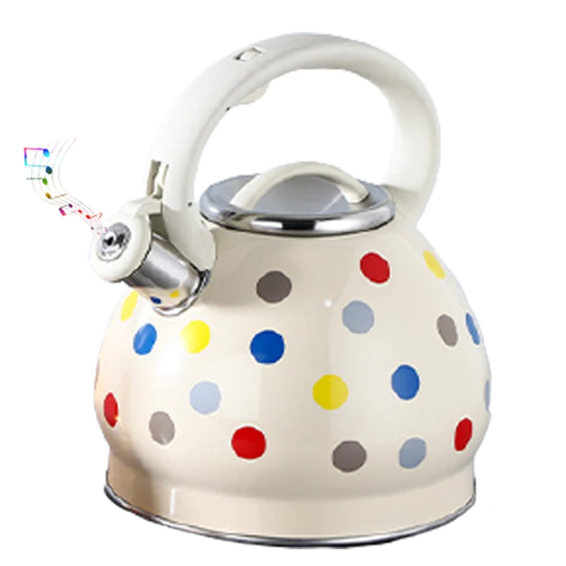 Fashion Spot Multiple Color With Loud Whistle Electric And Gas Stove Top Portable Water Pot Whistling Kettle
