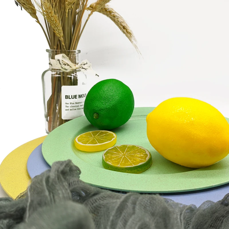 Restaurant tableware round wholesale solid color buffet plastic plate chargers for dinner plates