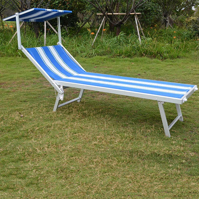Wholesale High quality Italy durable aluminum Longue  Sun Bed Chaise
