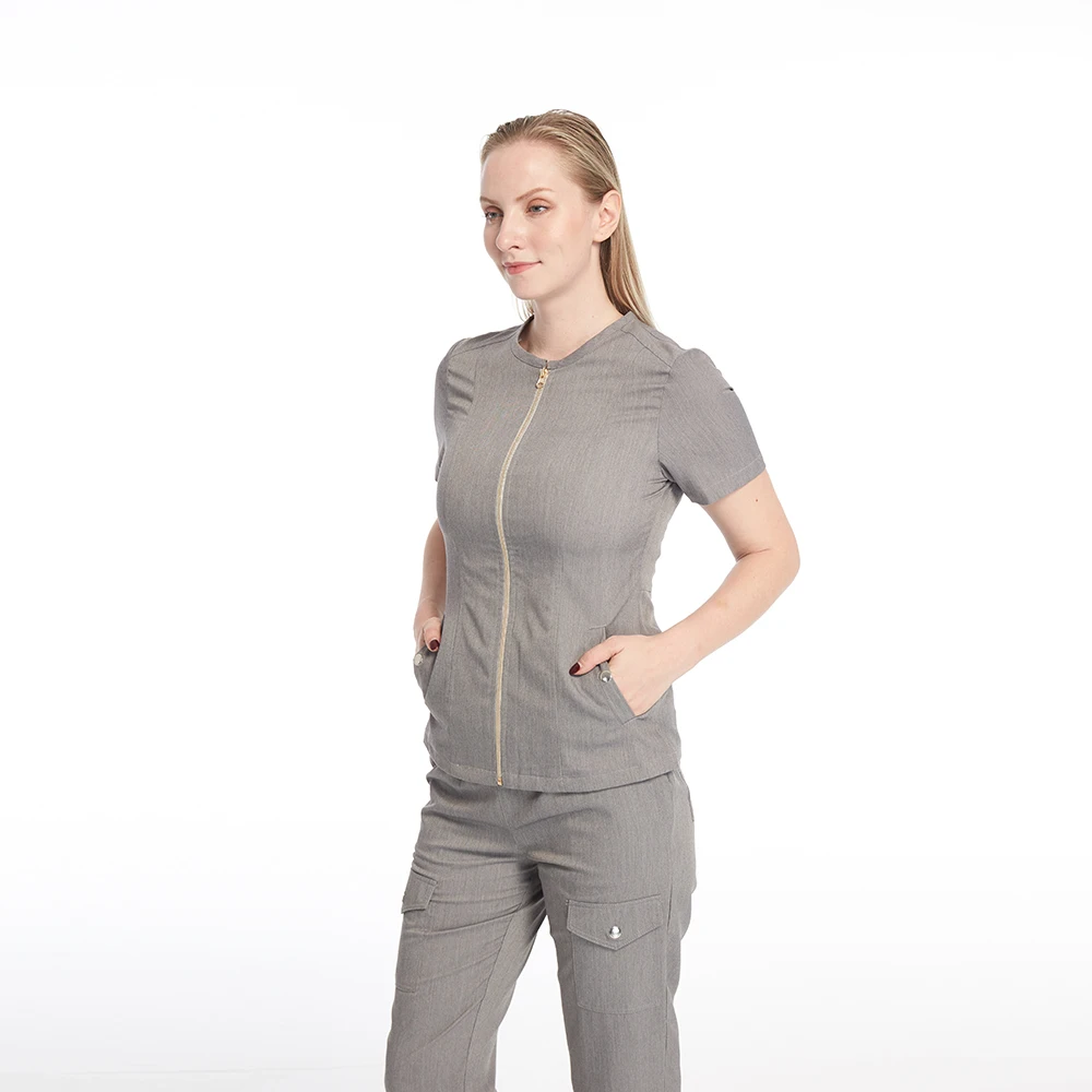 Medical Staff Work Suit Casual Outfit Sets Stretch Women Nurse Jogger Sportswear Hospital Scrub Uniforms Woven for Women