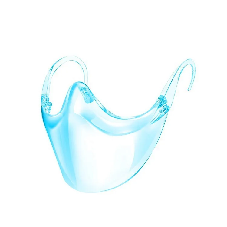 Colorful Custom Transparent Clear Plastic Reusable Washable Face Cover Hygiene Anti Fog Covering