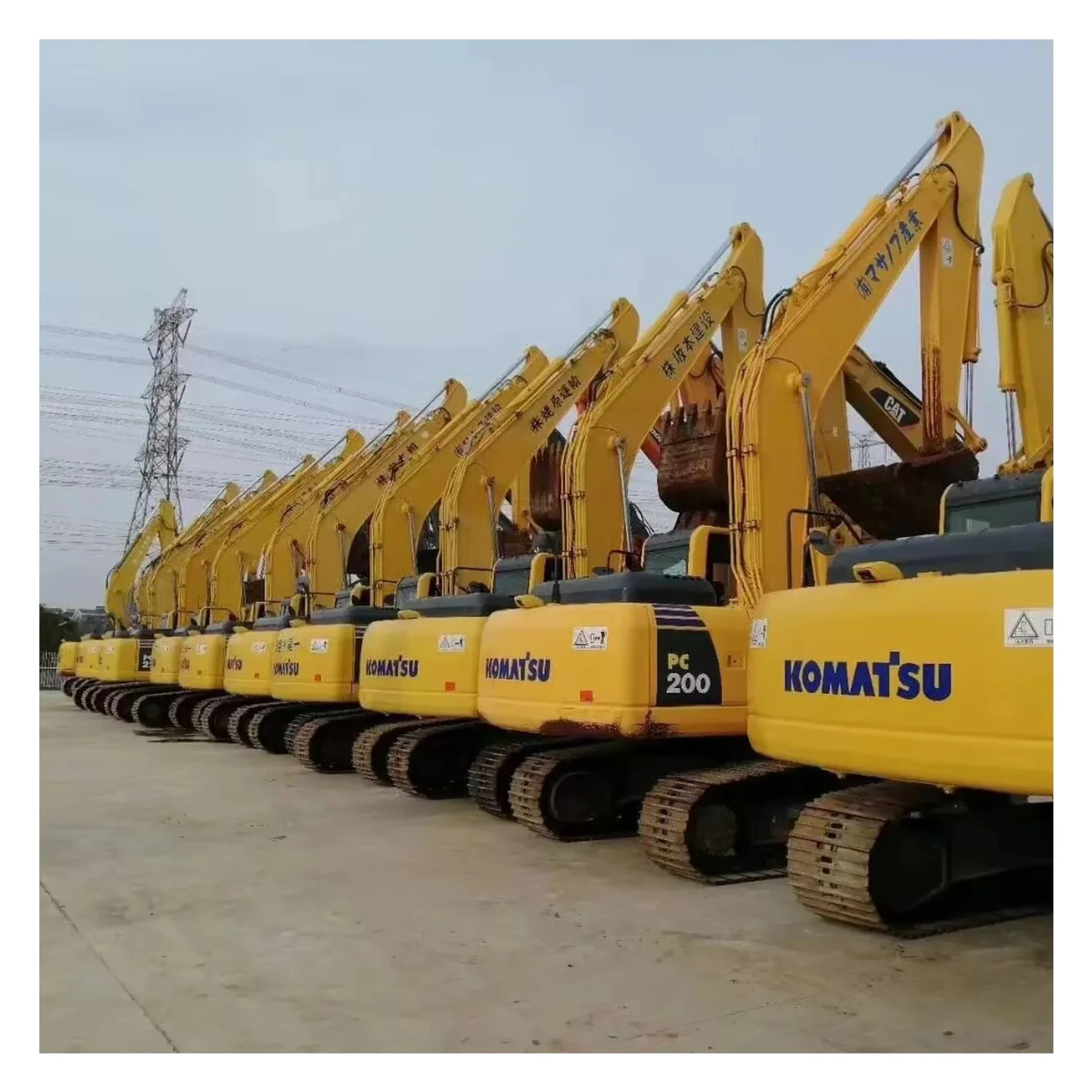 Экскаватор Komatsu б/у хорошее состояние Китай подержанные строительная техника на складе PC400-7 pc400-8 pc400