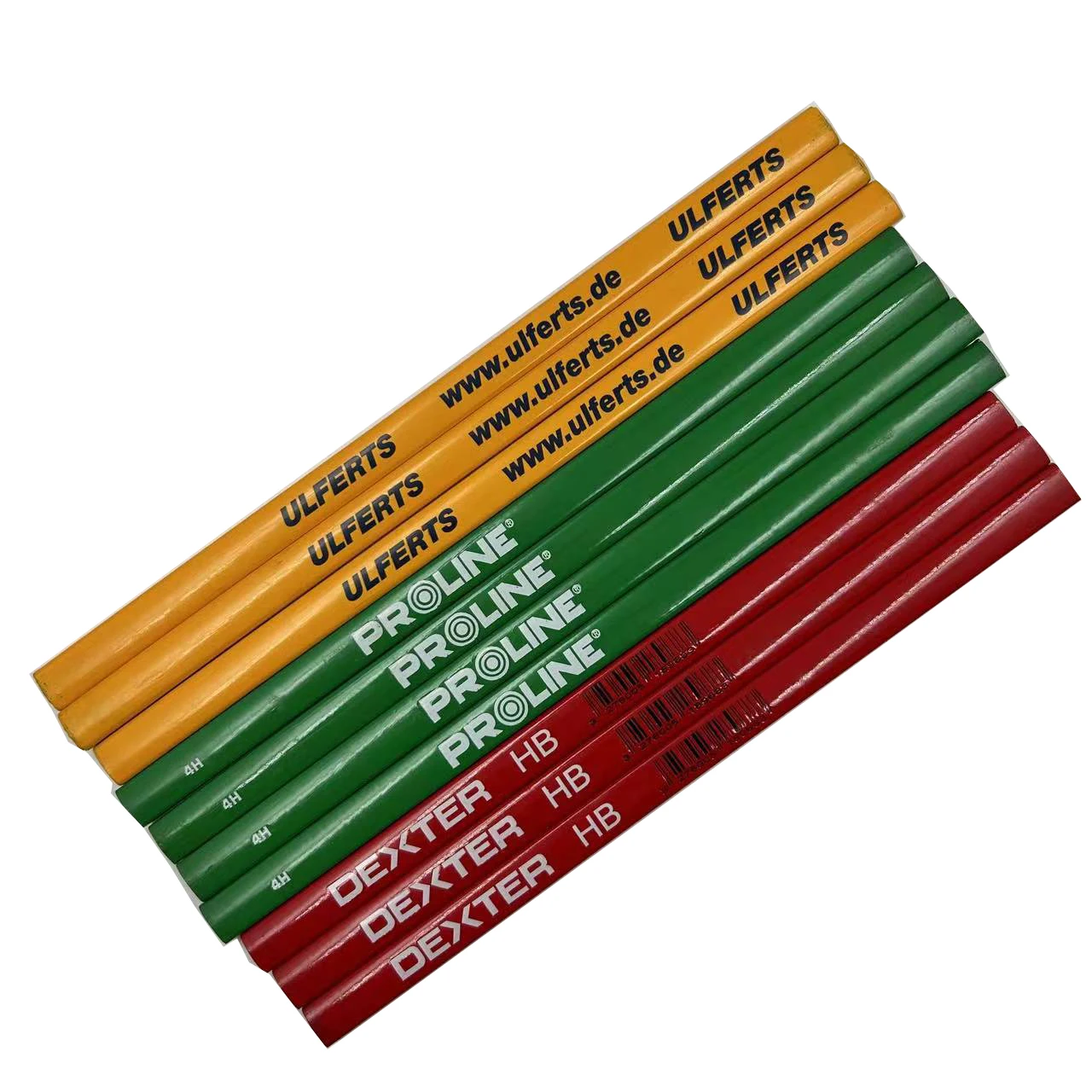 HB 4H Customized Logo Promotional Pencil Natural Wood Construction Builders Carpenter with Round Oval Octagonal-Standard Pencils